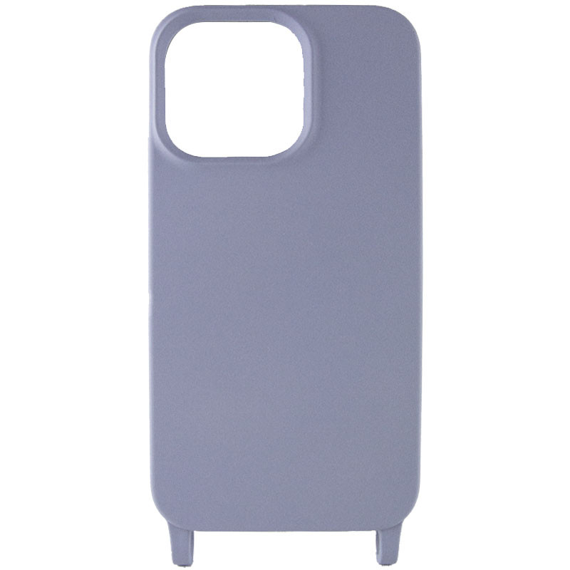 Фото Чехол Cord case c длинным цветным ремешком для Apple iPhone 14 Plus (6.7") (Серый / Stone) в магазине vchehle.ua
