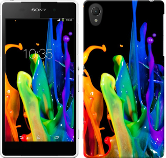 

Чехол брызги краски для Sony Xperia Z2 D6502/D6503 381368