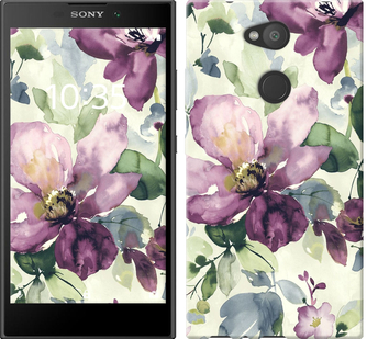 

Чохол Квіти аквареллю на Sony Xperia L2 H4311 631961