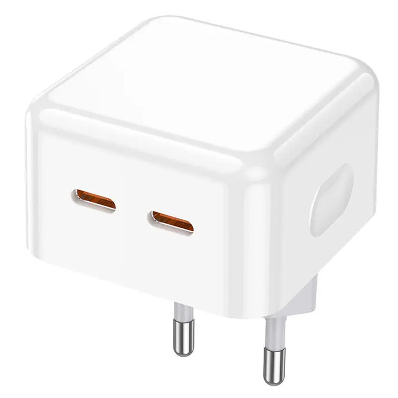 СЗУ Borofone BA76A Source PD35W (2USB-C) (White) в магазине vchehle.ua