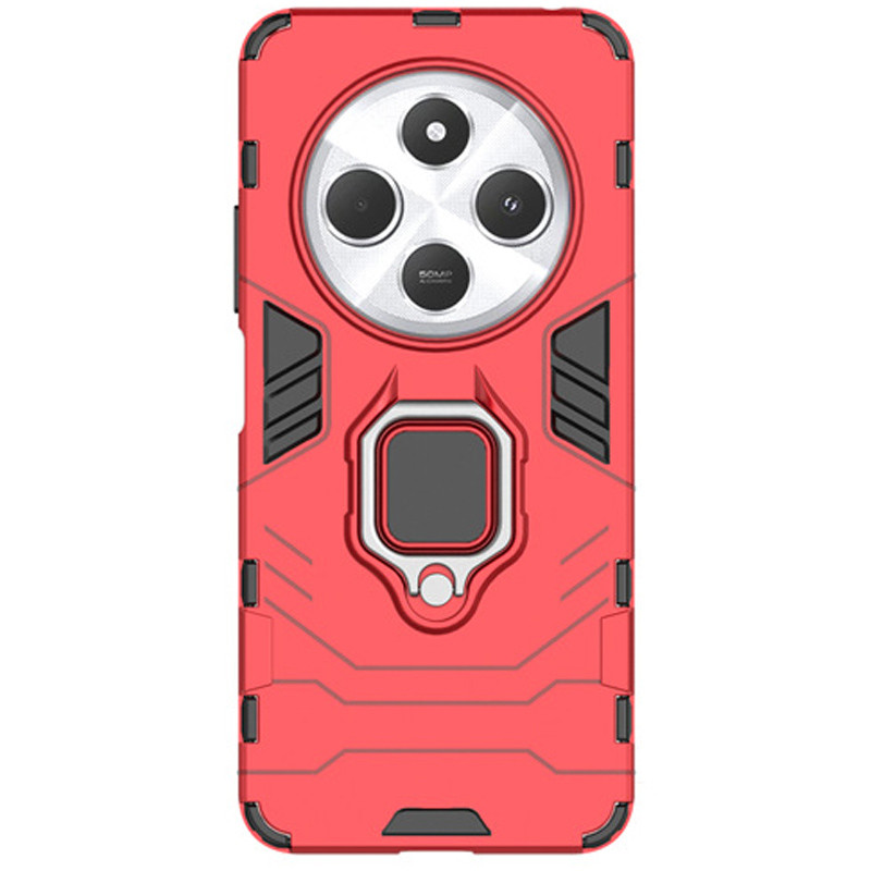 Фото Ударопрочный чехол Transformer Ring for Magnet для Xiaomi Redmi 14C / Poco C75 (Красный / Dante Red) в магазине vchehle.ua