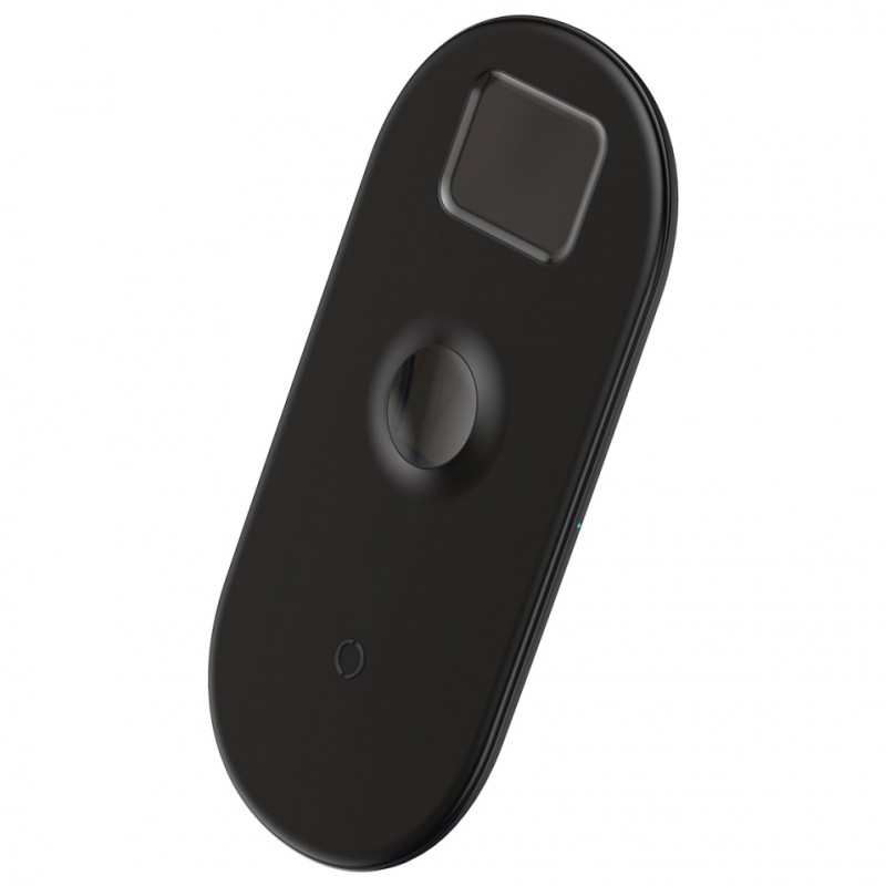 Фото Уценка БЗУ Baseus Smart 3in1 For iPhone+iWatch+AirPods (18W MAX) (WX3IN1) (Эстетический дефект / Чорний) на vchehle.ua