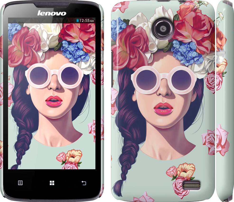 

Чохол Дівчина з квітами на Lenovo A820 95644