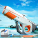 Купить Водный аккумуляторный автомат Water Gun 8002C (600ml) with lithium battery (White / Orange) на vchehle.ua