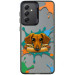 TPU+PC чехол TakiTaki Graffiti magic glow для Samsung Galaxy A14 4G/5G (Sausage dog / Black)