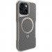 TPU+PC чохол Metal Buttons with Magnetic Safe Carbon Ring на Apple iPhone 15 (6.1") (Сірий)