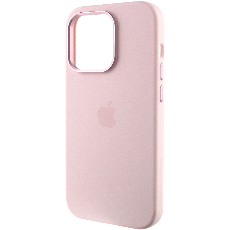 Фото Чехол Silicone Case Metal Buttons (AA) для Apple iPhone 14 Pro Max (6.7") (Розовый / Chalk Pink) в магазине vchehle.ua