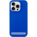 Чехол Silicone Case Full Protective (AA) NO LOGO with Magnetic Safe для Apple iPhone 13 (6.1") (Синий / Capri Blue)