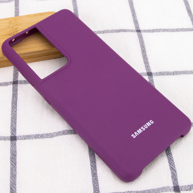 Фото Чохол Silicone Cover (AA) на Samsung Galaxy S21 Ultra (Фіолетовий / Grape) на vchehle.ua