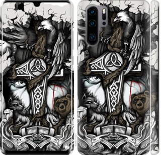 Чехол Тату Викинг для Huawei P30 Pro