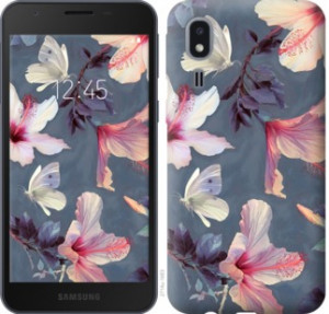Чехол Нарисованные цветы для Samsung Galaxy A2 Core A260F