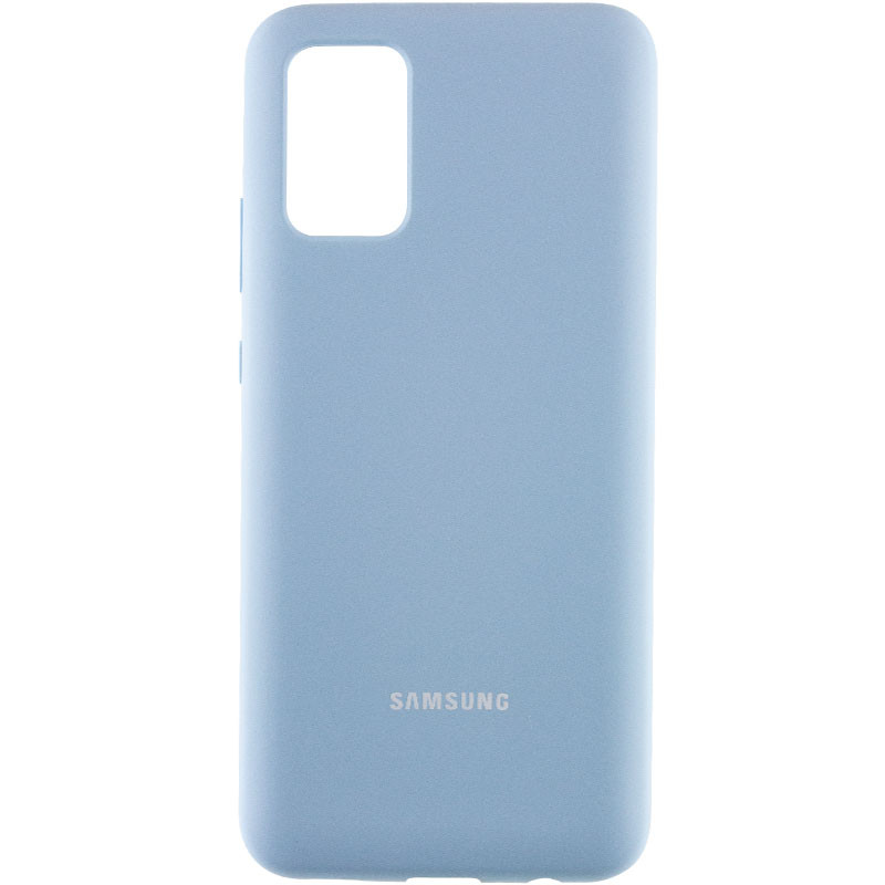 Чохол Silicone Cover Full Protective (AA) на Samsung Galaxy A02s (Блакитний / Lilac Blue)