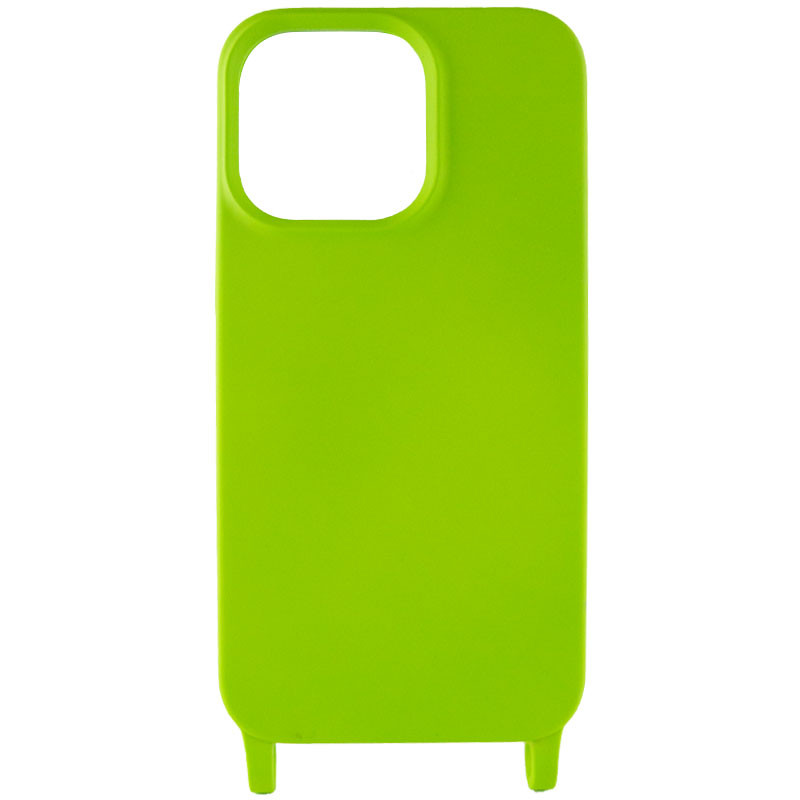 Фото Чехол Cord case c длинным цветным ремешком для Apple iPhone 13 Pro (6.1") (Салатовый) в магазине vchehle.ua