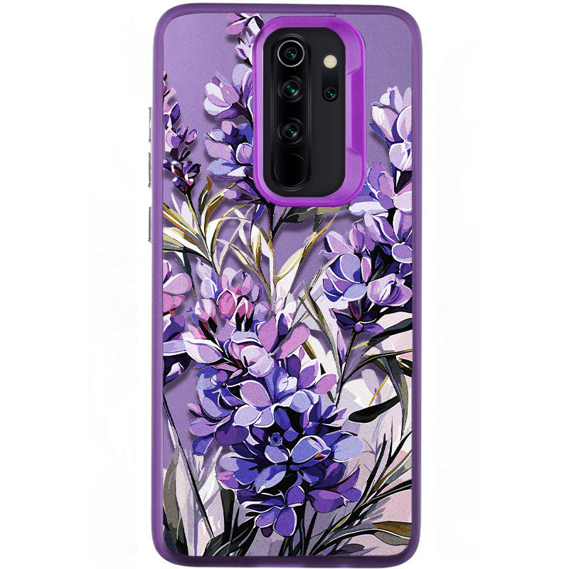 TPU+PC чехол TakiTaki Magic glow для Xiaomi Redmi Note 8 Pro (Lavender / Purple)