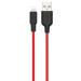 Дата кабель Hoco X21 Plus Silicone Lightning Cable (1m) (Black / Red)