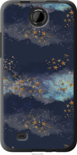 

Чехол Ночь золотые звезды для HTC Desire 300 1406026