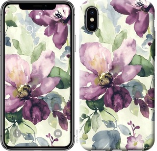 

Чехол Цветы акварелью для iPhone XS Max 668321
