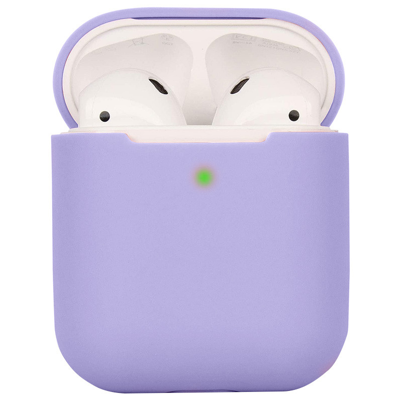 

Силиконовый футляр для наушников AirPods 1/2 (Сиреневый / Dasheen) 1132340