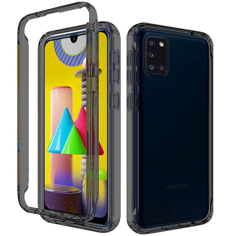 Чехол TPU+PC Full Body с защитой 360 для Samsung Galaxy A31 (Черный)
