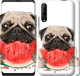 Чехол Мопс и арбуз для Huawei P Smart Pro