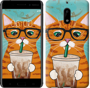 

Чехол Зеленоглазый кот в очках для Nokia 6 625500