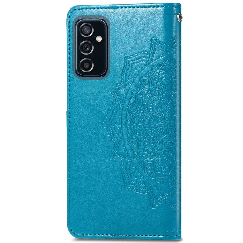 Купить Кожаный чехол-книжка Art Case с визитницей для Samsung Galaxy A04s (Синий) на vchehle.ua