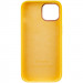 Чохол Silicone Case Metal Buttons (AA) на Apple iPhone 12 Pro / 12 (6.1") (Жовтий / Bright Yellow) в магазині vchehle.ua