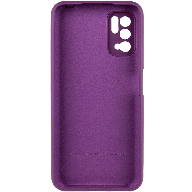Фото Чехол Silicone Cover Full Camera (AA) для Xiaomi Redmi Note 10 5G / Poco M3 Pro (Фиолетовый / Grape) на vchehle.ua