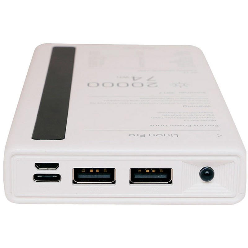Фото Портативное ЗУ Power Bank Remax RPP-73 Linon Pro 20000 mAh (Белый) в магазине vchehle.ua