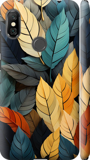 

Чохол Кольорове листя на Xiaomi Redmi Note 6 Pro 1629391