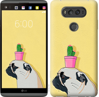 

Чехол Мопс с кактусом для LG V20 795553