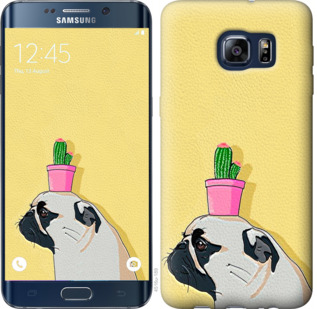 

Чохол Мопс з кактусом на Samsung Galaxy S6 Edge Plus G928 795337