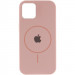 Фото Чехол Silicone Case Full Protective (AA) with Magnetic Safe для Apple iPhone 11 Pro Max (6.5") (Розовый / Pink Sand) на vchehle.ua