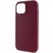 Чехол Silicone Case Full Protective (AA) NO LOGO with Magnetic Safe для Apple iPhone 11 (6.1") (Бордовый / Plum)