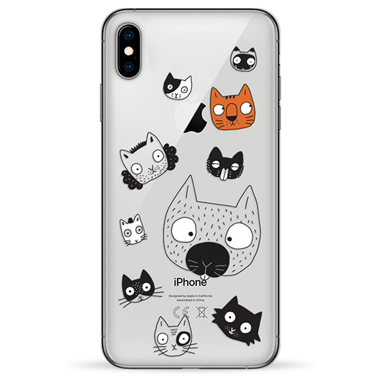 

Чехол Pump Transparency для Apple iPhone XS Max (6.5") (Cats Faces) 1066635