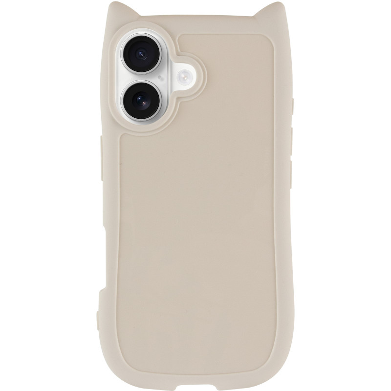 Фото Чохол TPU Cat для Apple iPhone 16 (6.1") (Antique White) на vchehle.ua