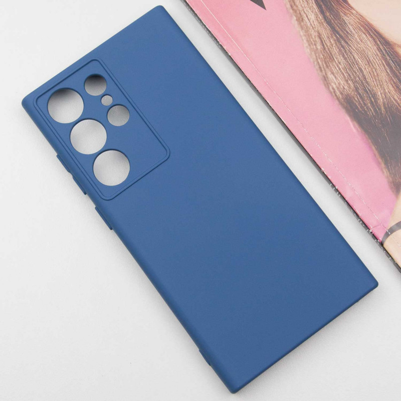 Фото Чехол Silicone Cover Lakshmi Full Camera (A) для Samsung Galaxy S24 Ultra (Синий / Navy Blue) в магазине vchehle.ua