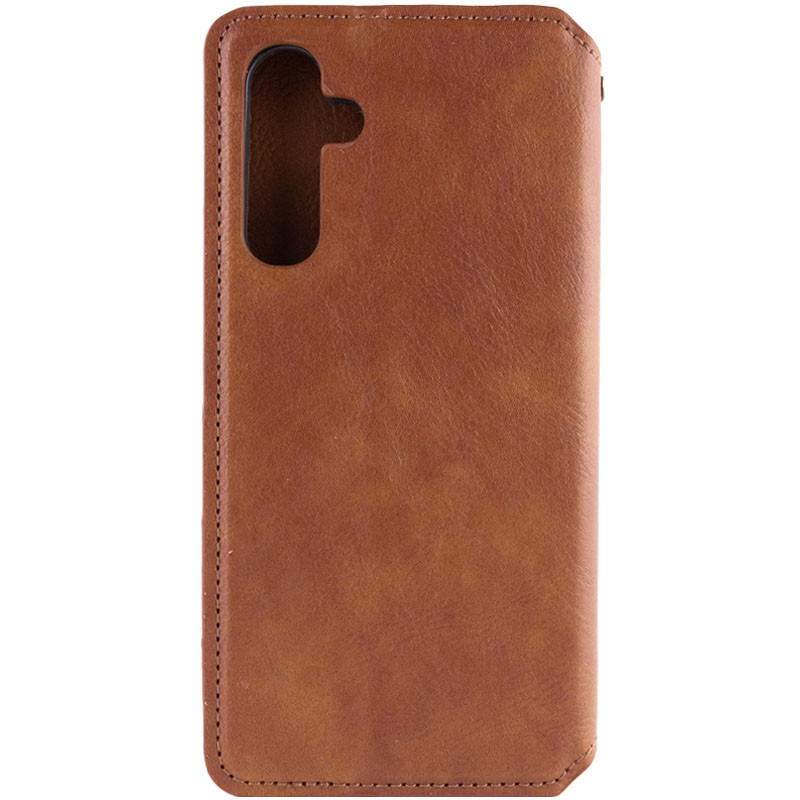 Фото Кожаный чехол-книжка GETMAN Cubic (PU) для Samsung Galaxy A24 4G (Коричневый) на vchehle.ua