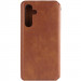 Фото Кожаный чехол-книжка GETMAN Cubic (PU) для Samsung Galaxy A24 4G (Коричневый) на vchehle.ua