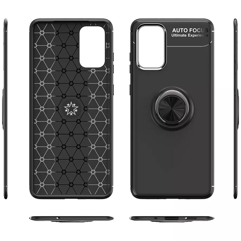 Заказать TPU чехол Deen ColorRing под магнитный держатель (opp) для Samsung Galaxy S20 FE (Черный / Черный) на vchehle.ua