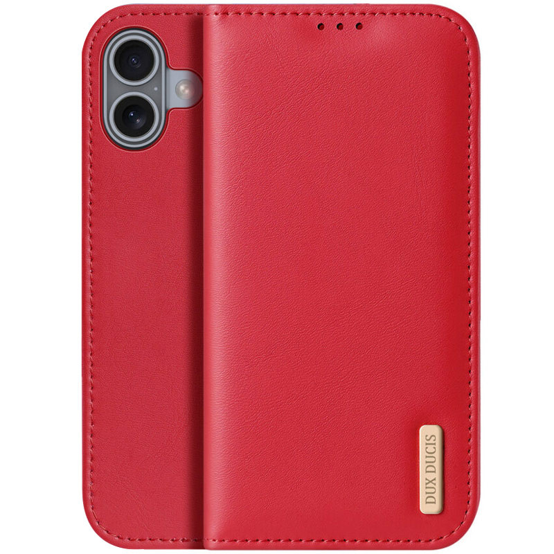 Чехол-книжка Dux Ducis Hivo для Apple iPhone 16 (6.1") (Red)