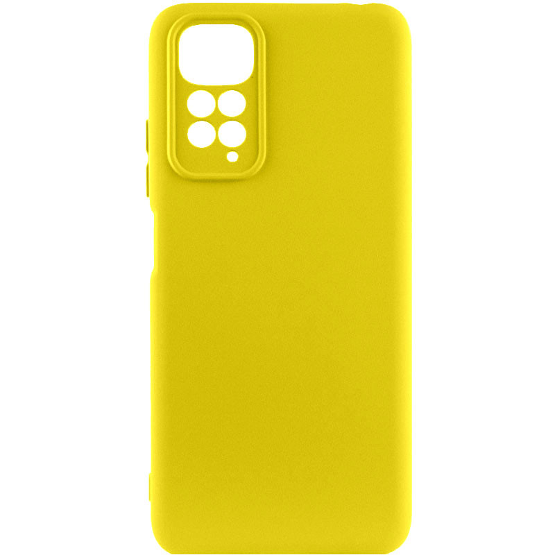 Чохол Silicone Cover Lakshmi Full Camera (A) на Xiaomi Redmi 10 (Жовтий / Flash)