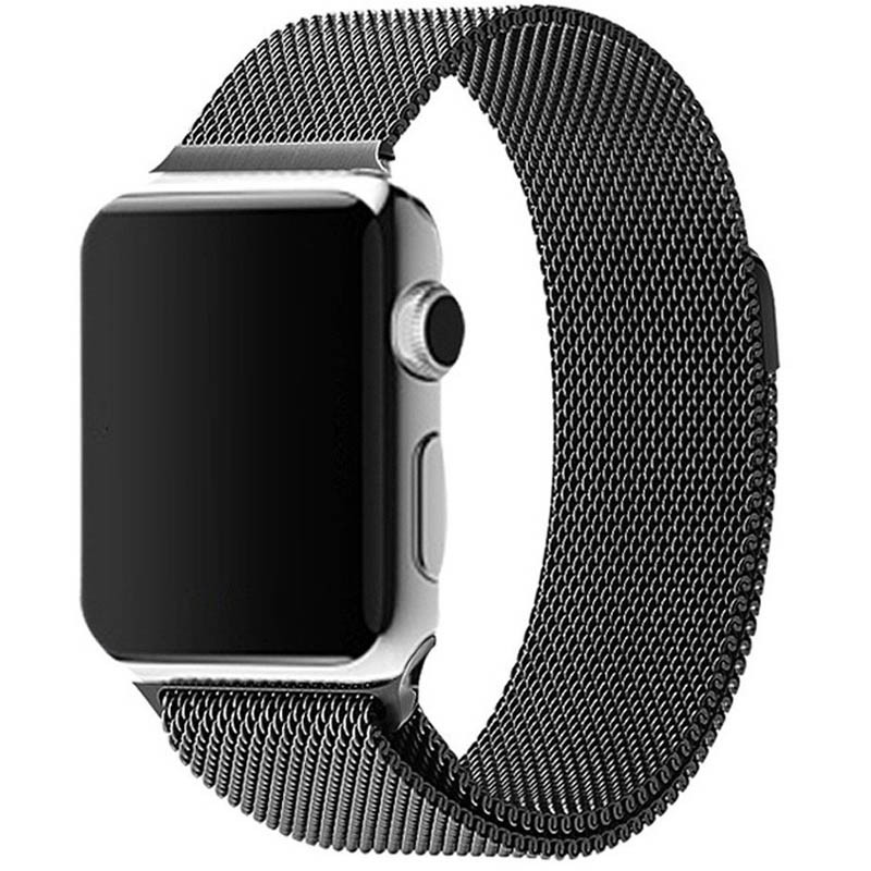 Ремінець Milanese Loop Design для Apple watch 42mm/44mm/45mm/49mm (Space grey)