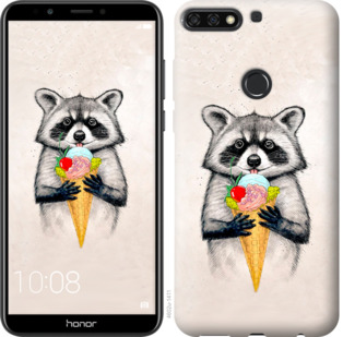 

Чохол Єнотик з морозивом на Huawei Honor 7C 801356