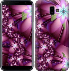 Чехол Цветочная мозаика для Samsung Galaxy J6 Plus 2018