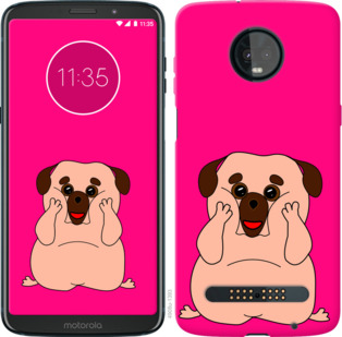 

Чохол Веселий мопс на Motorola Moto Z3 Play 928697