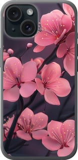 Чохол Пурпурна сакура на iPhone 15