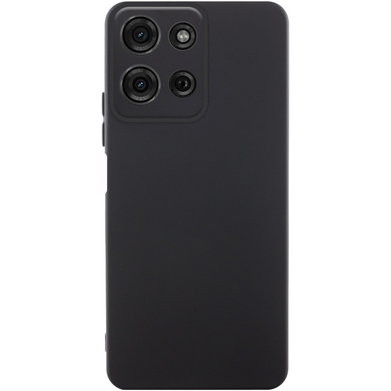 Чохол Silicone Cover Lakshmi Full Camera (AA) на Motorola Moto G75 5G (Чорний / Black)