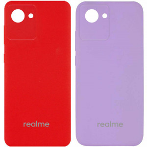 Чехол Silicone Cover Full Camera (AA) для Realme C30s