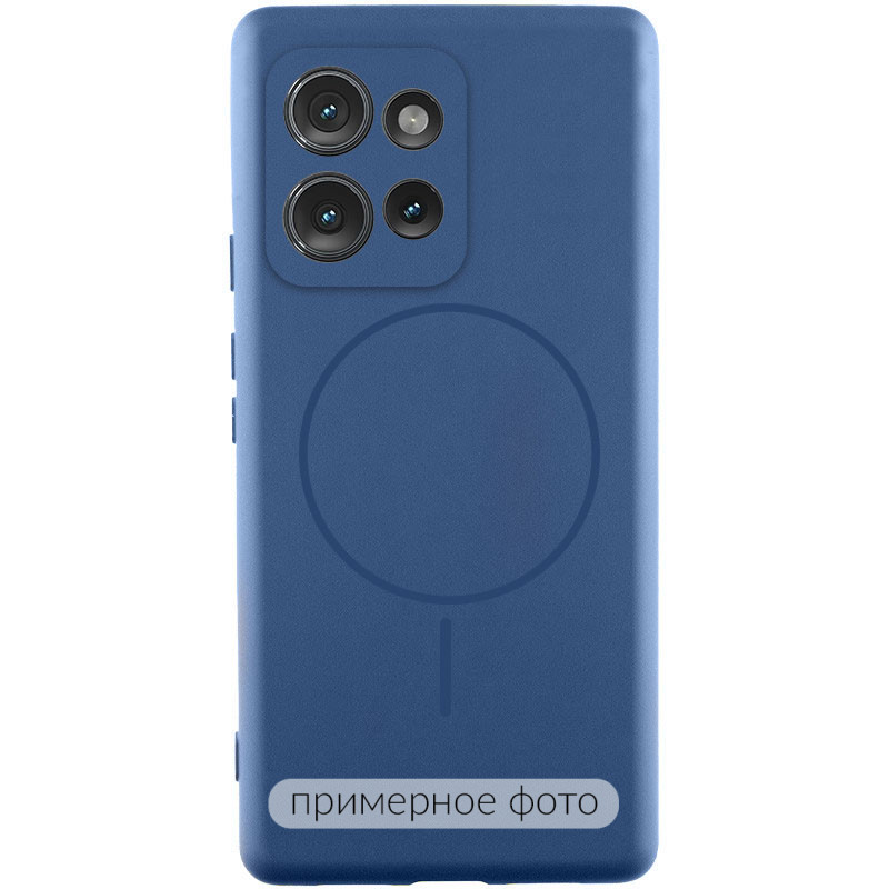 Чехол Silicone Cover Lakshmi Full Camera (AA) with MagFit для Motorola Edge 50 Fusion (Синий / Navy Blue)